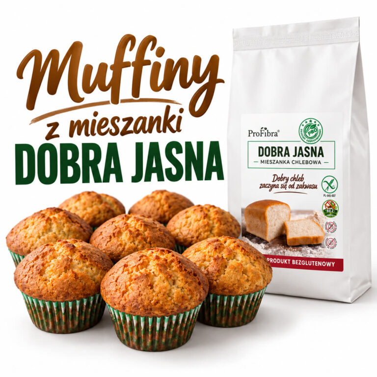 Muffiny z mieszanki Dobra Jasna ProFibra