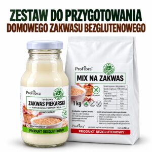 Zestaw: Zakwas piekarski ryżowy i Mix na zakwas bezglutenowy ProFibra